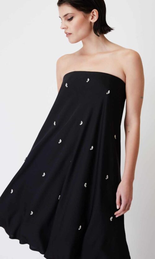 Ana Strass Dress - Black