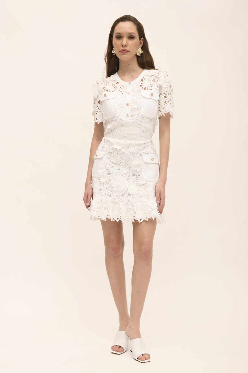 Margaret Lace Dress - White