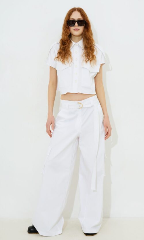 Odina Trench Cargo Trousers - Black