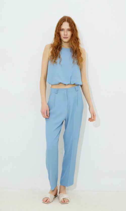 Portia Crepe Crop Trousers