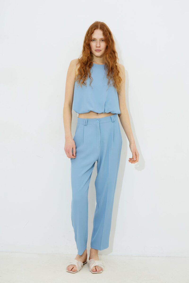 Portia Crepe Crop Trousers