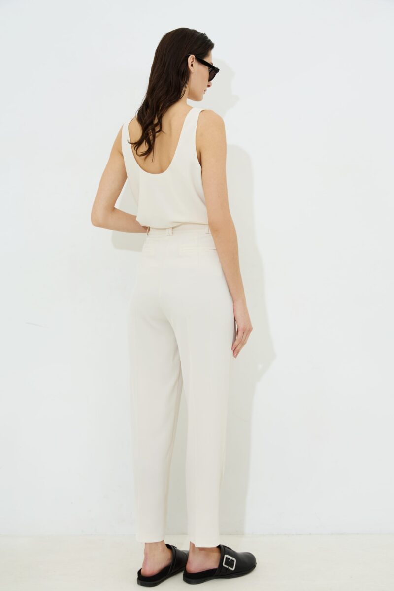 Portia Crepe Crop Trousers