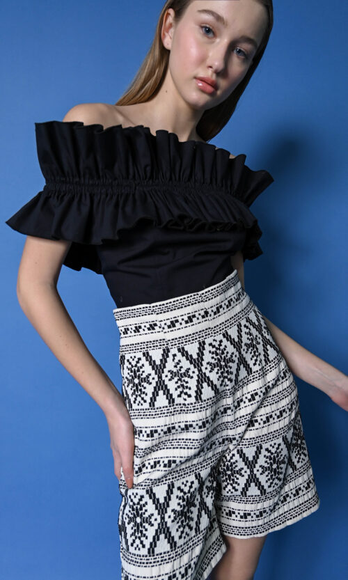 Mila Shorts - Black/White