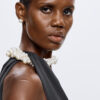 Cecily Satin Dress - Black