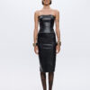 Dahlia Croco Bustier - Black