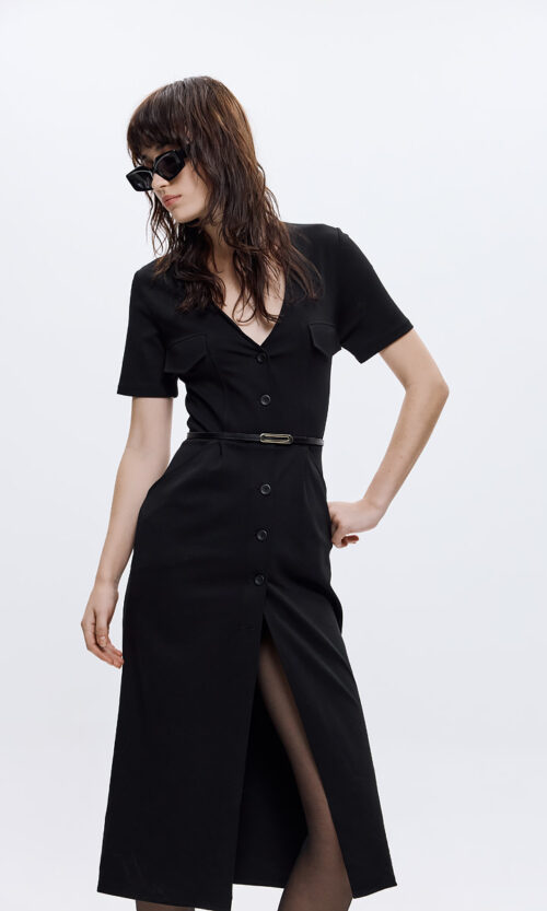 Maisie Punto Dress - Black