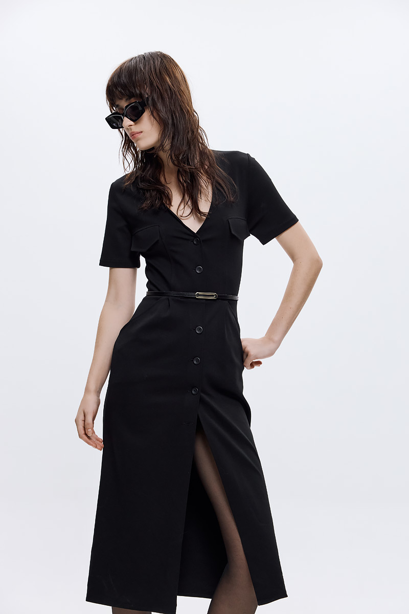 Maisie Punto Dress - Black