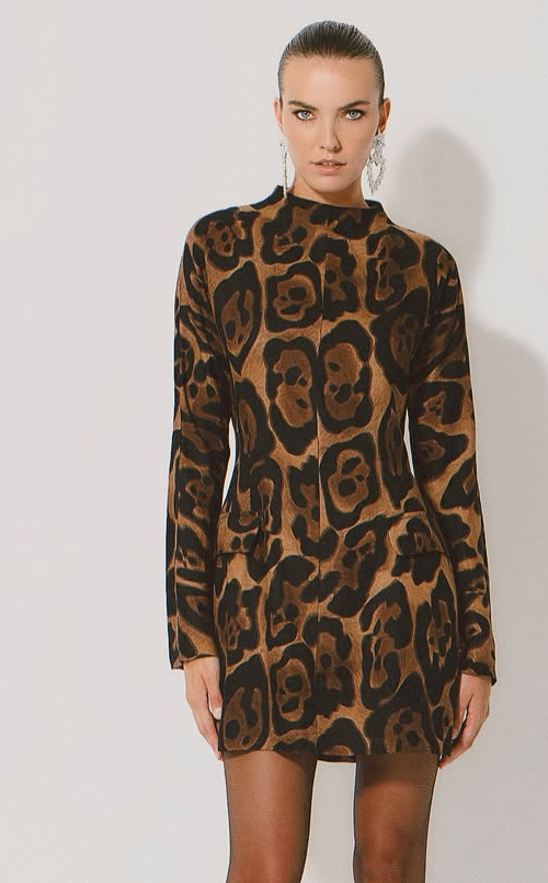 Lita Dress - Leopard