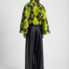 Grinch Crop Faux Fur Coat