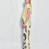 Amelia Denim Pants - White/Black