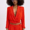 Lisa Crepe Blazer - Red