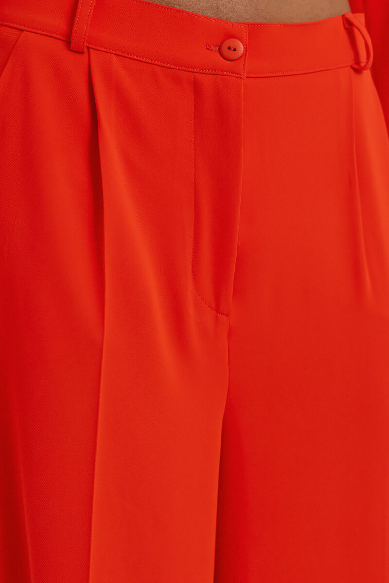 Marisa Crepe Trousers - Red