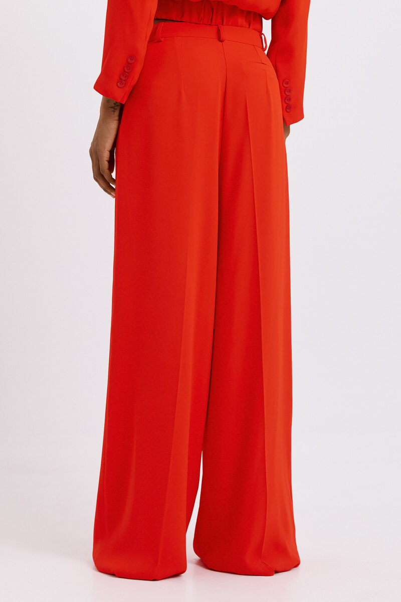 Marisa Crepe Trousers - Red
