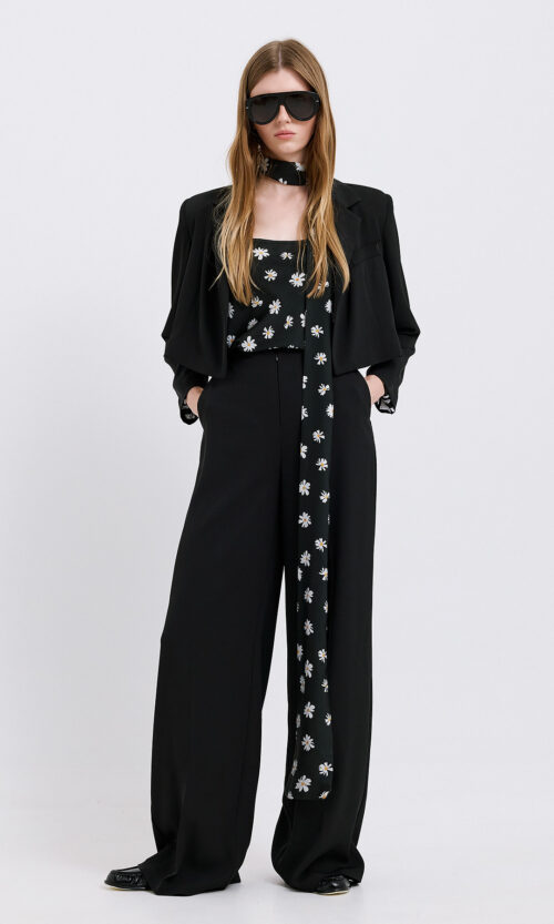 Patricia Crepe Trousers - Black