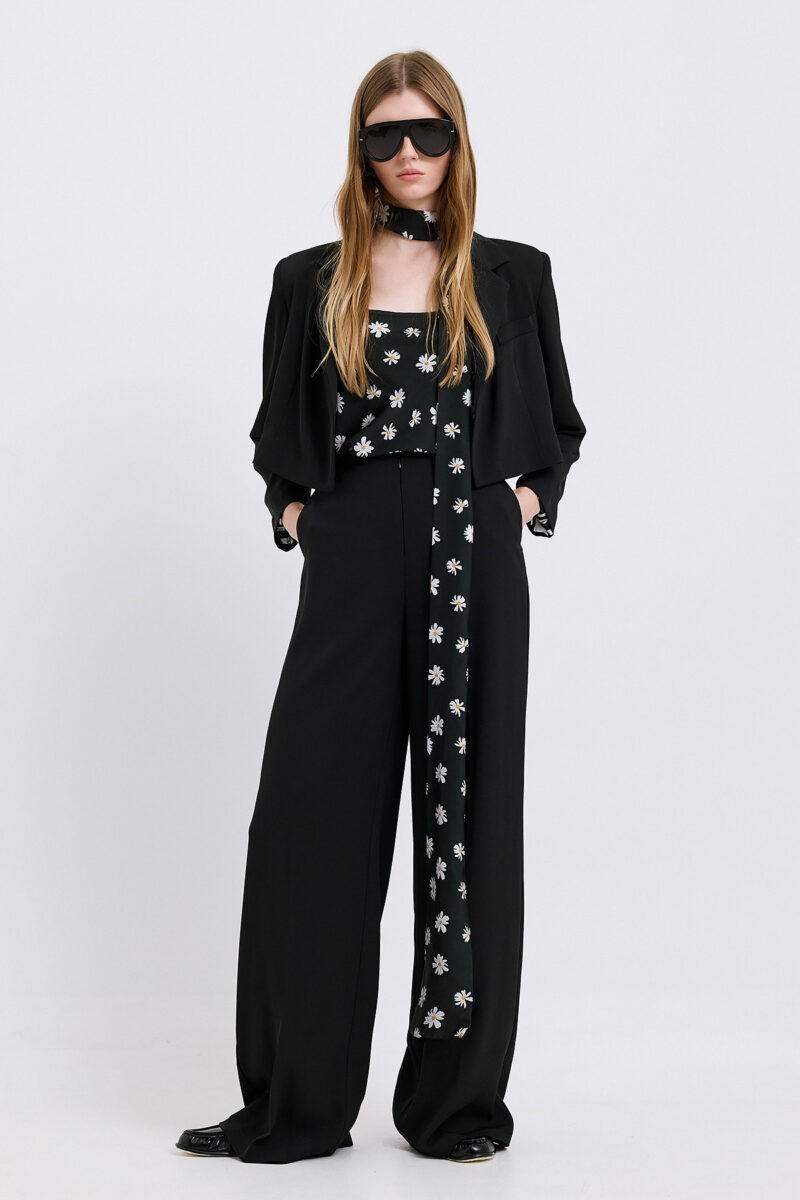 Patricia Crepe Trousers - Black