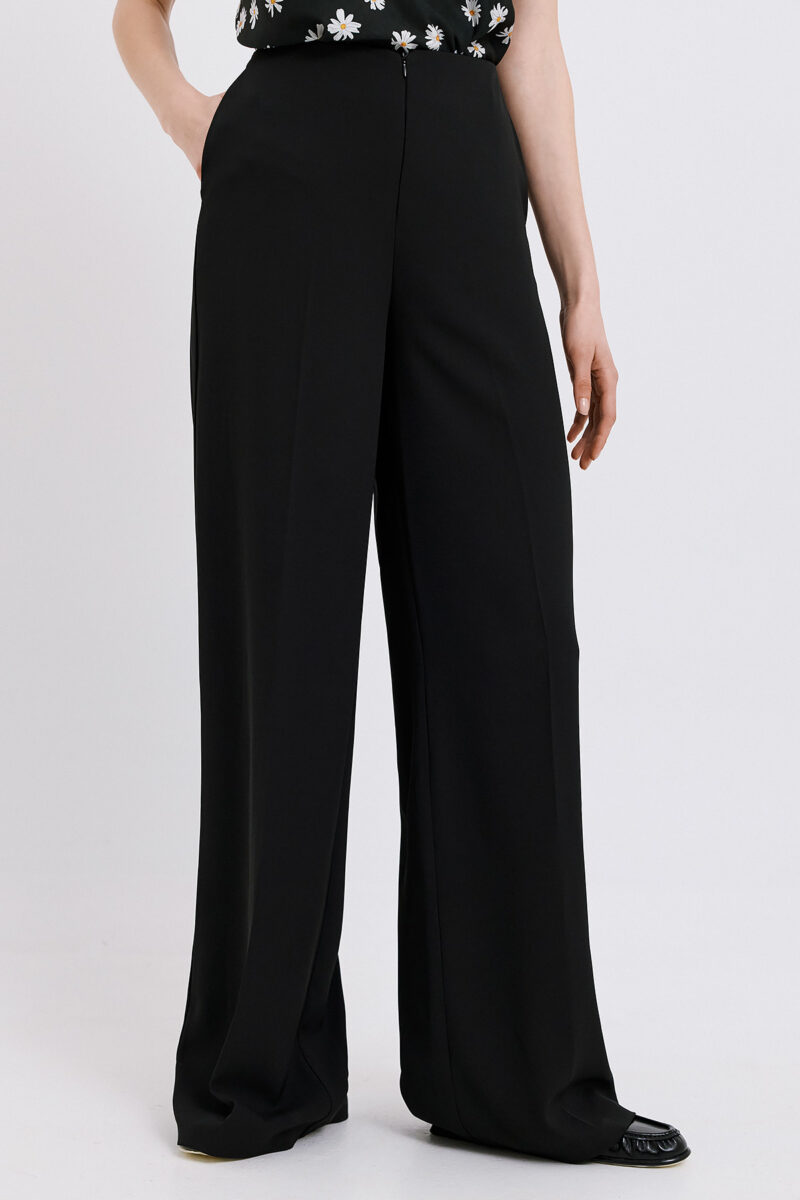 Patricia Crepe Trousers - Black