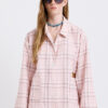 Gia Plaid Jacket - Εκρού/Λαδί