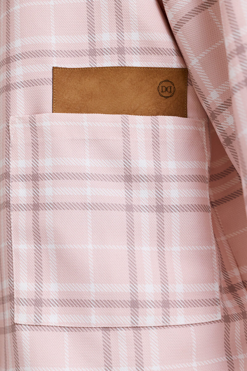 Gia Plaid Jacket - Εκρού/Λαδί