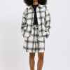 Gia Plaid Jacket - Εκρού/Λαδί