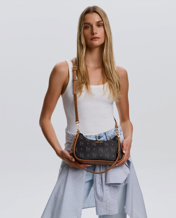 Mona Shoulder Bag - Brown