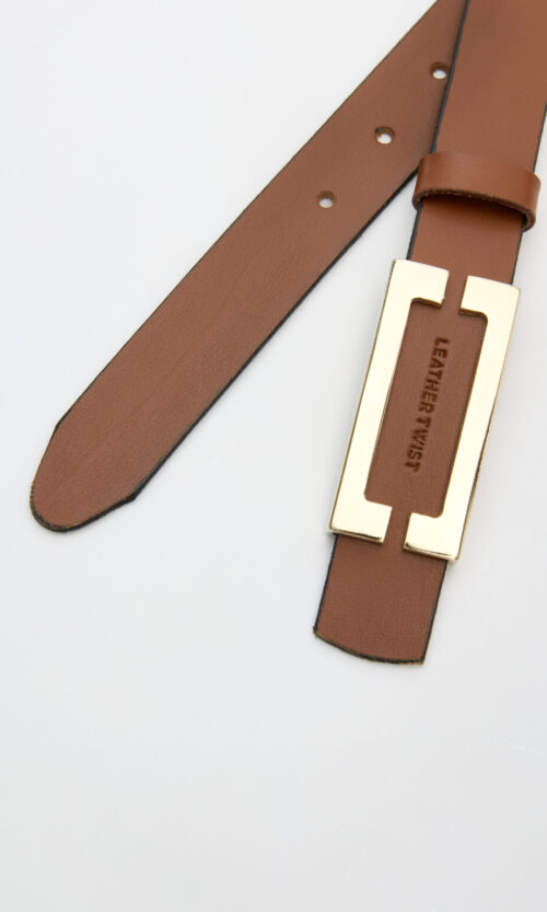 Icon Leather Belt - Ταμπά