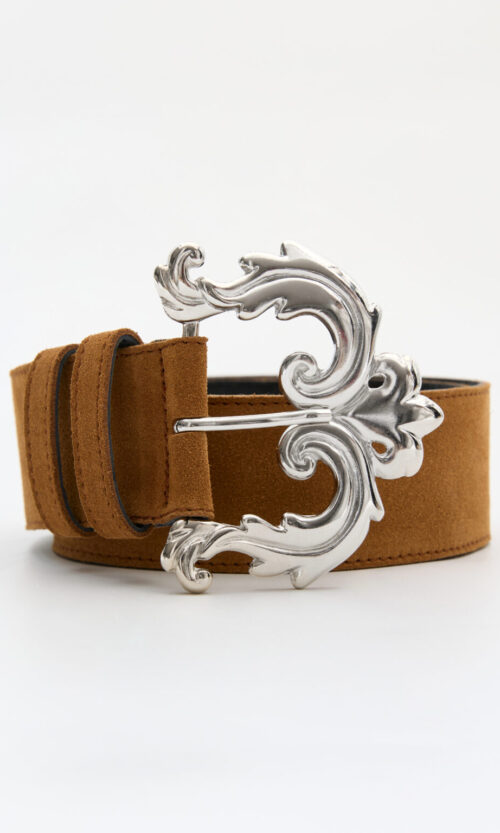 VIictorian Gate Belt - Ταμπά/Suede