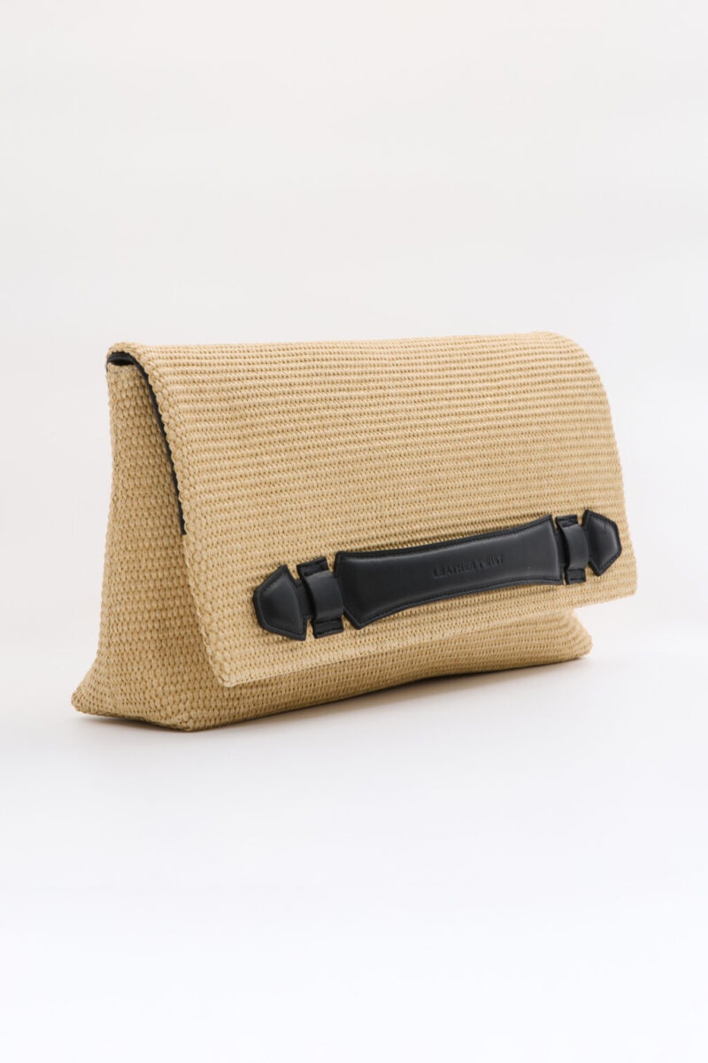 Nest Leather/Straw Bag