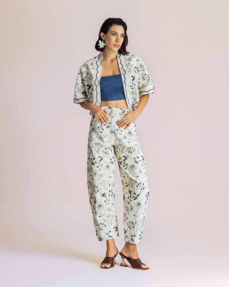 Morellia Crop Kimono - Cream