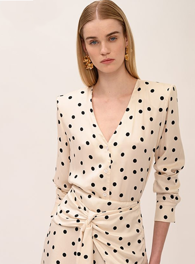 Dahlia Shirt - Cream/Black